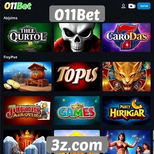 Análise da diversidade de jogos no 011Bet